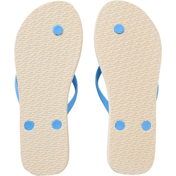 2026 Rip Curl Bondi Bloom åben Tå Flip Flops Til Kvinder 16HWOT - Naturlig / Blue